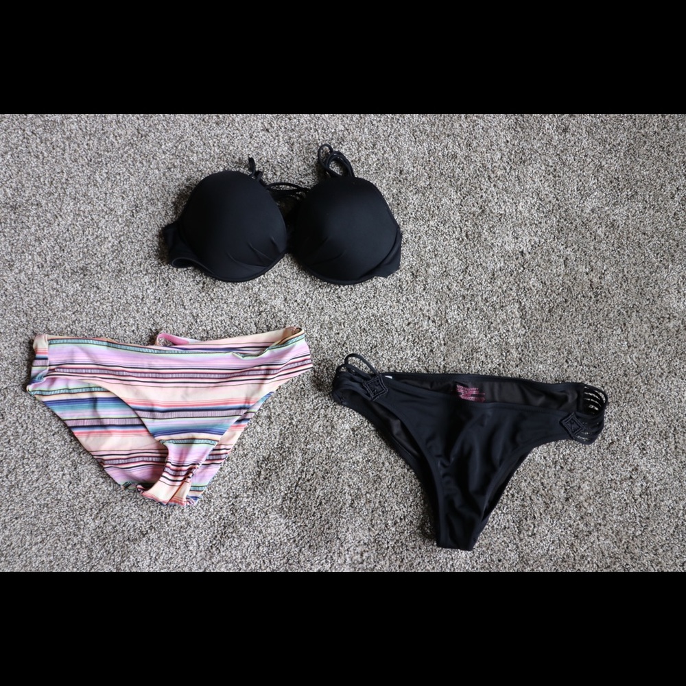 Victoria’s Secret Swim Set 34D top M/L bottoms
